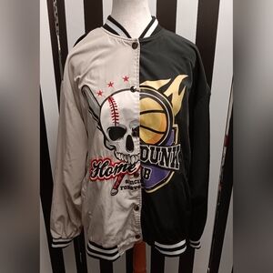 Split Theme Varsity Jacket